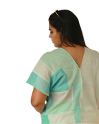 The Aqualine Patchwork Kaftan Top