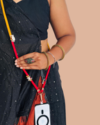 Red & Yellow Navratri Phone Sling