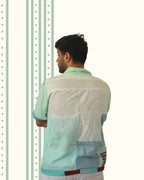 The Aqua Line Patchwork Shirt