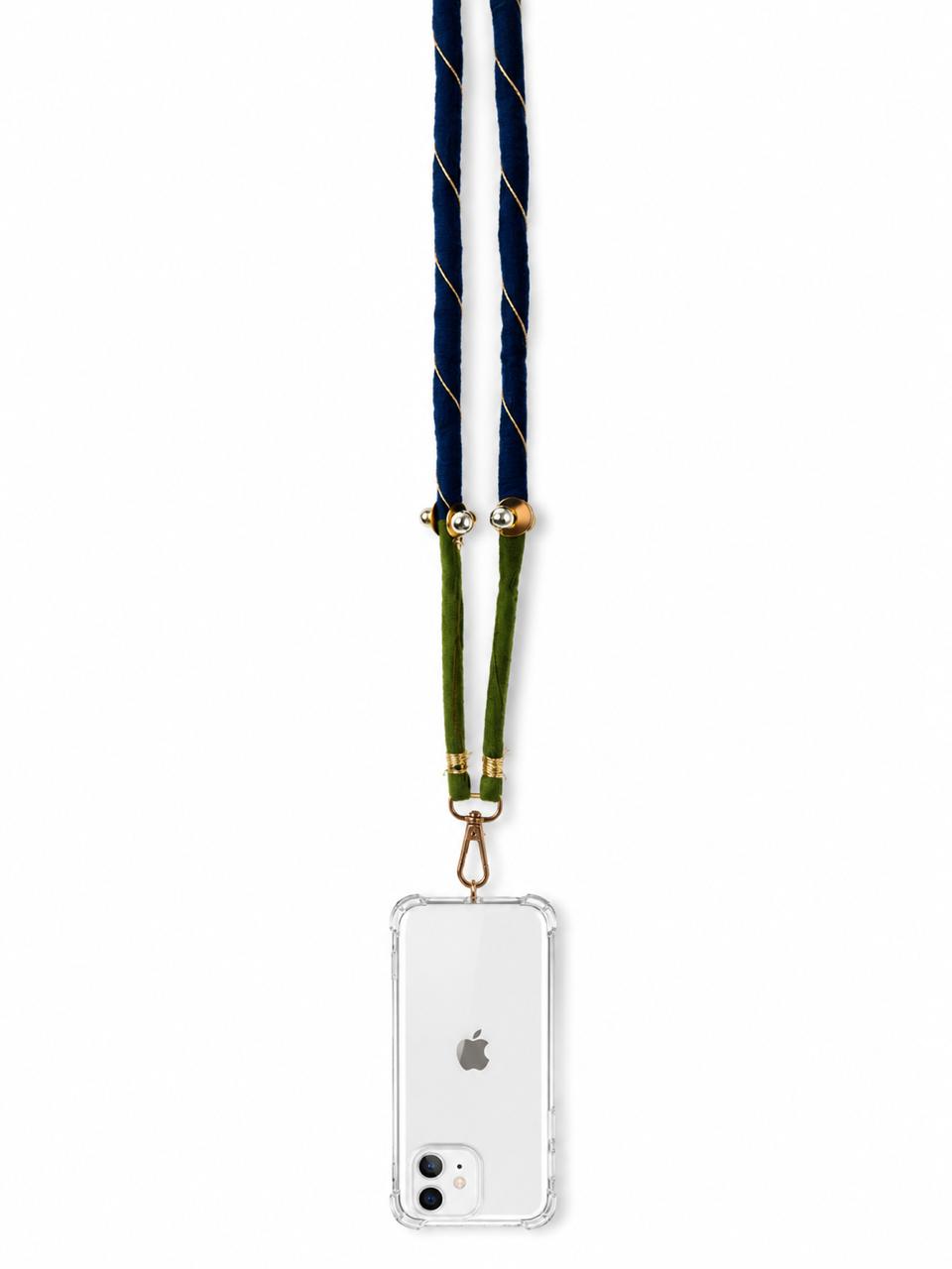 Blue & Green Navratri Phone Sling