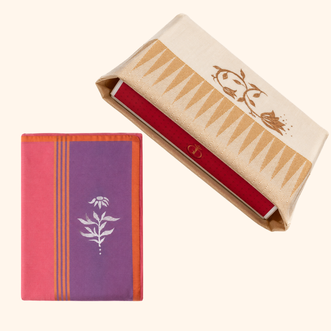 A sweet box wrapped around with fabric box/ wrap up