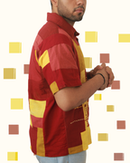 The Red Hotline Patchworked Shirt