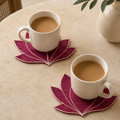 Lotus Fabric Coasters