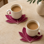Lotus Fabric Coasters