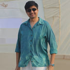 Teal Vacation wear unisex relaxed fit shirt