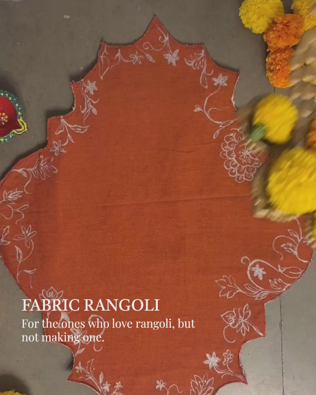 Gheru Fabric Rangoli - Reusable Fabric decor